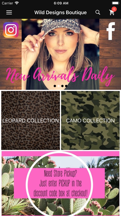 Wild Designs Boutique App