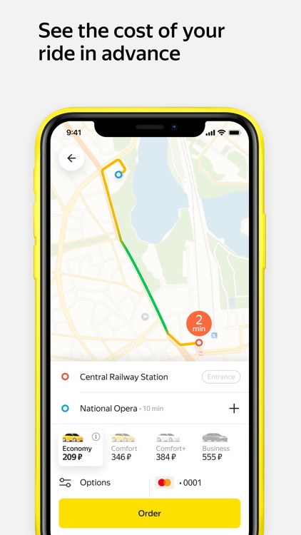 Yandex.Taxi — book a car