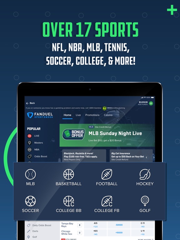 iPad Image of FanDuel Sportsbook & Casino