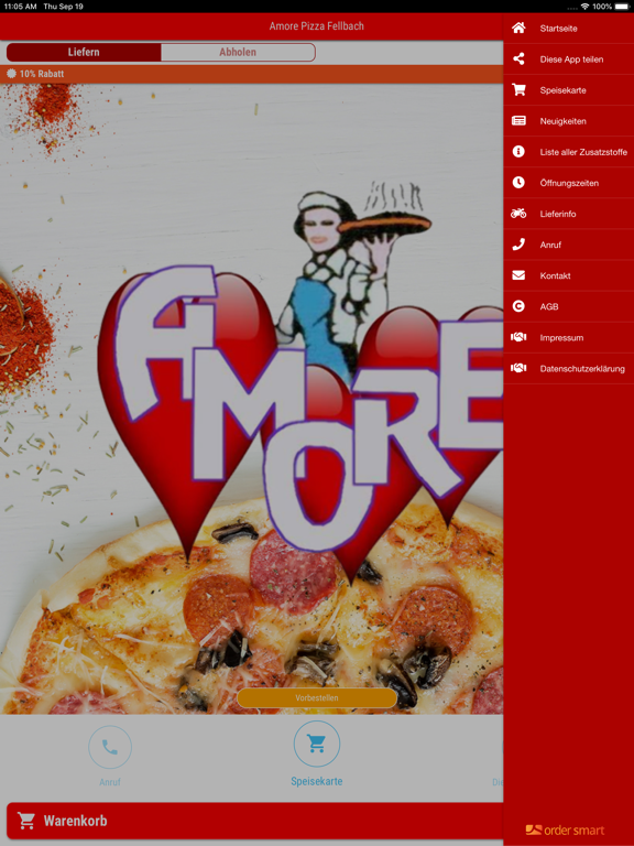 Screenshot #6 pour Amore Pizza Fellbach