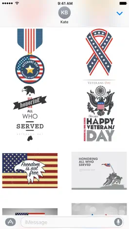 Game screenshot Veterans Day Stickers apk