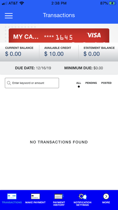 La Capitol FCU Card Manager screenshot 3