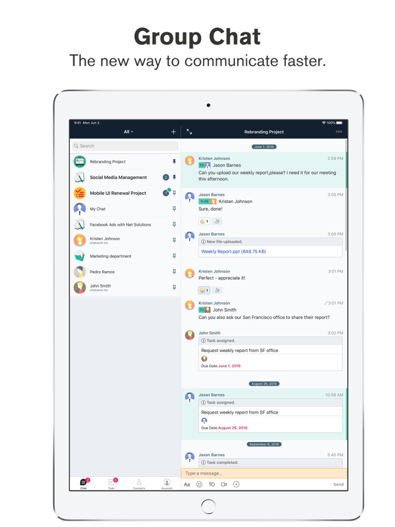 Chatwork - Business Chat App screenshot 2