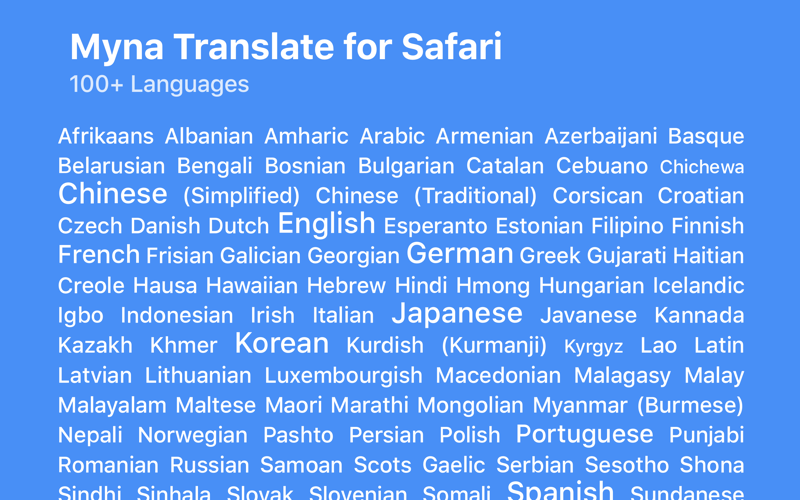 Myna Translate for Safari screenshot 3