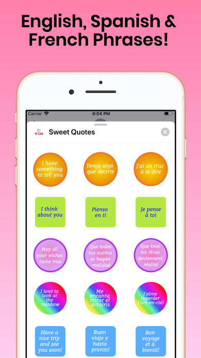 Sweet Quotes for iMessage screenshot 2