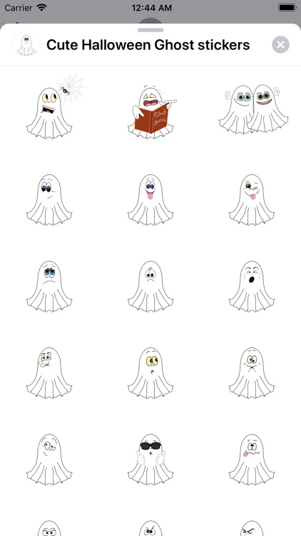 Cute Halloween Ghost stickers