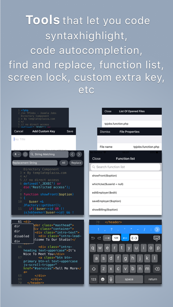 Koder Code Editor App For Iphone Free Download Koder Code Editor For Ipad Iphone At Apppure