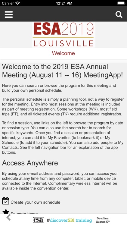 ESA 2019 Annual Meeting