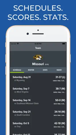 Game screenshot Missouri Football Schedules mod apk