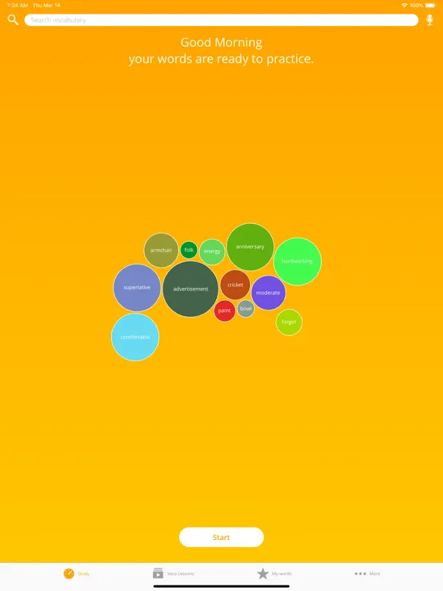 Captura de Pantalla 1 Bright Vocab: Learn English AI iphone