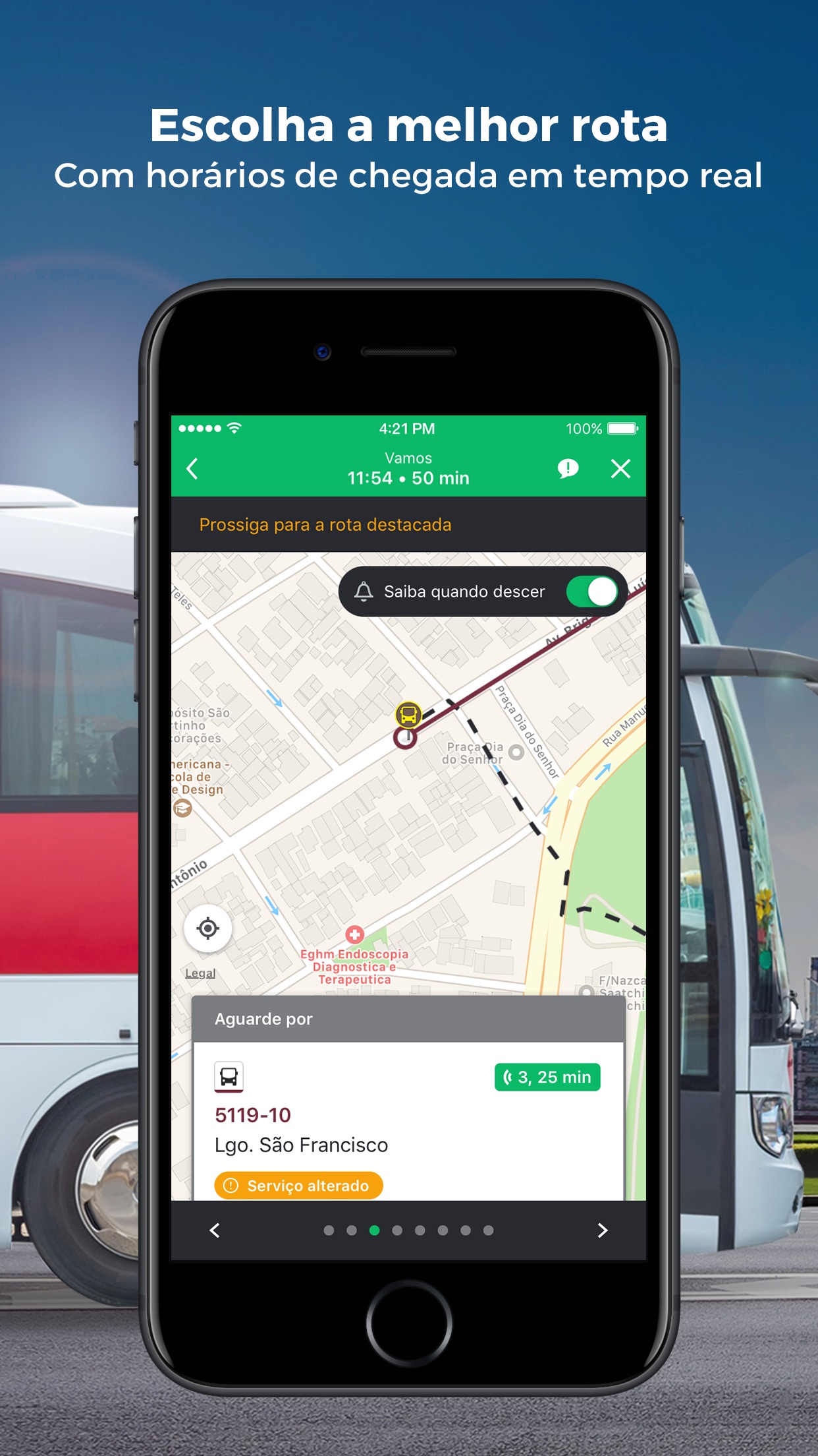 Screenshot do app Moovit: Transporte Público