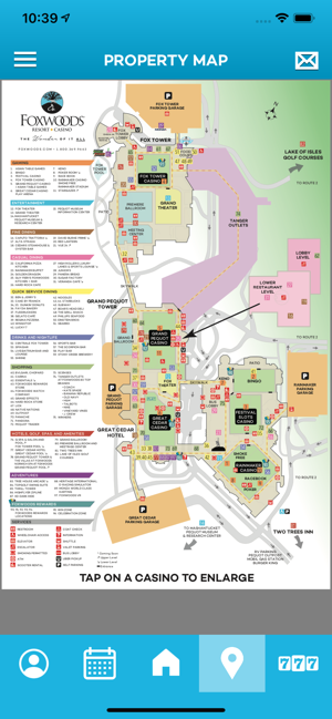 Foxwood connecticut casino map