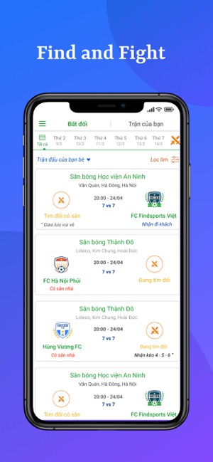 FindSports - Đặt sân, Bắt đối(圖4)-速報App