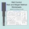 This application uses the worksheets (also named of Kill Sheets) based on standardized worksheets of the wait and weight method to control oil wells after the occurrence of kick during drilling operations on floating rigs with subsea stack and rigs with surface stack