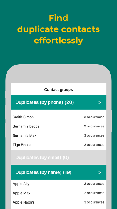 Duplicate Contacts Cleanup Pro Screenshot 1