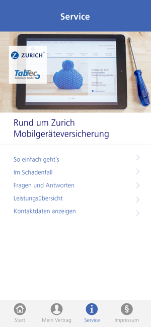 Zurich Mobilgerateversicherung On The App Store