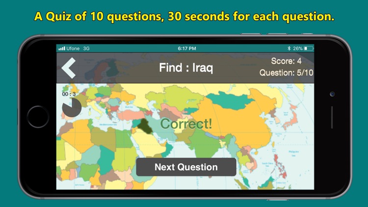 World Map & Geography Quiz screenshot-3