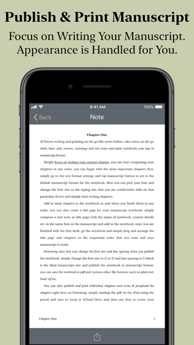 Notewrap - Writers Note Book screenshot 4