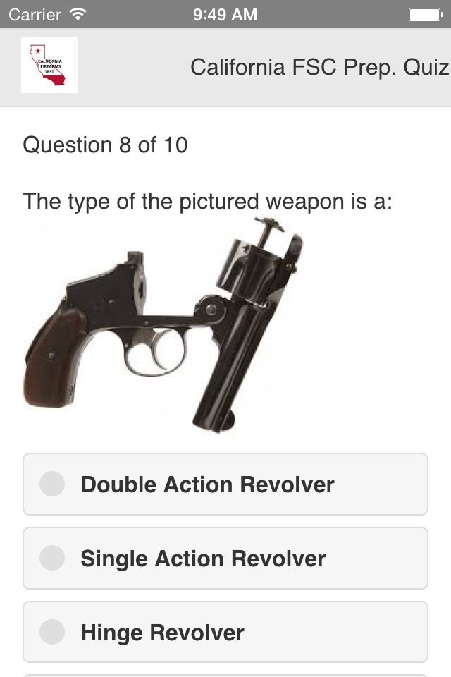 California Firearms Test screenshot 3