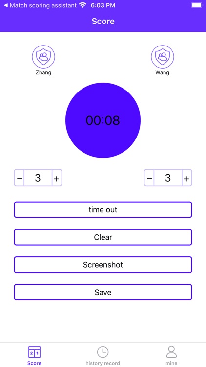 Match scoring tool