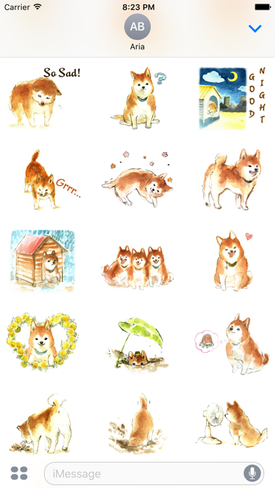 Watercolor Shiba Inu Dog Icon screenshot 3