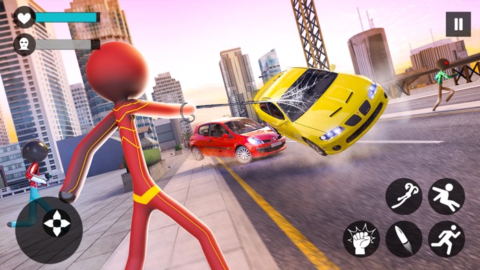 グランド 棒人間 ロープ ヒーロー