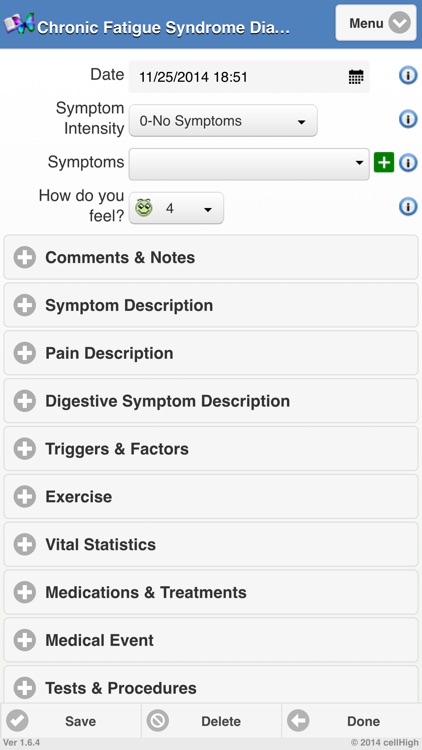 Chronic Fatigue Syndrome Diary