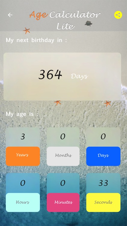 Age Calculator Lite screenshot-3