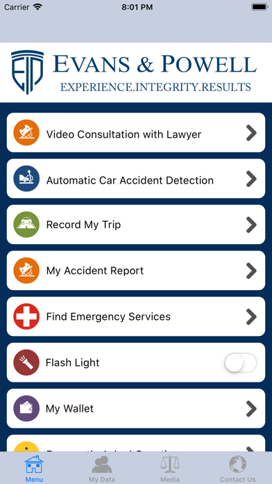 Evans & Powell Injury Help App screenshot 2