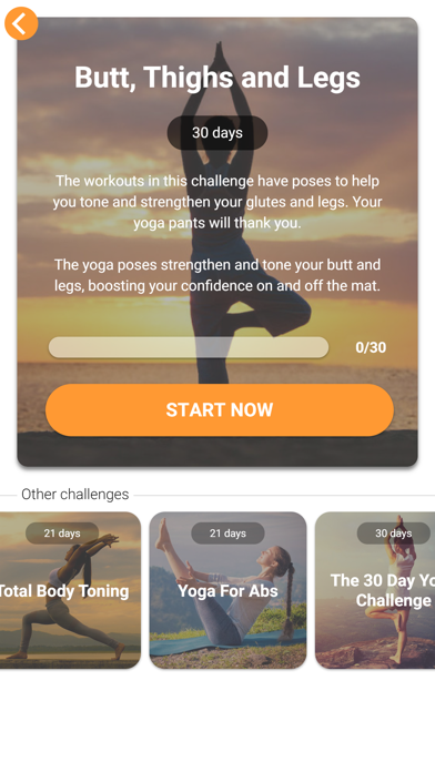 Yoga Workout Challenge screenshot 2