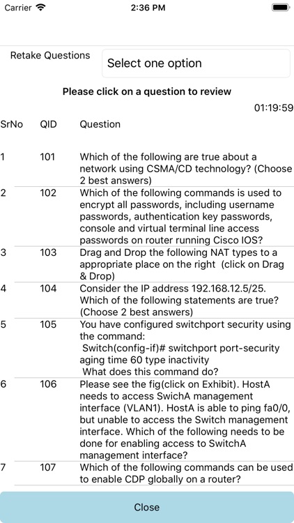 CCENT ICND1 Practice Exam screenshot-8