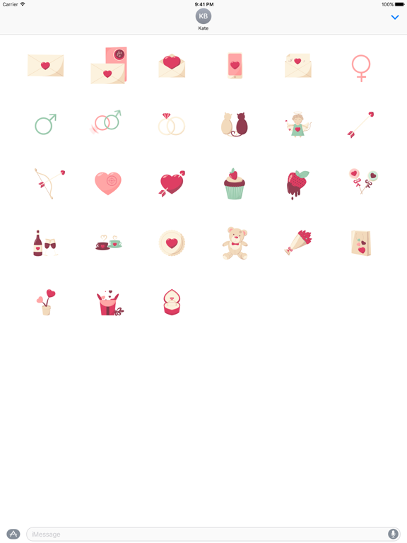 Screenshot #4 pour Animated Love Stickers