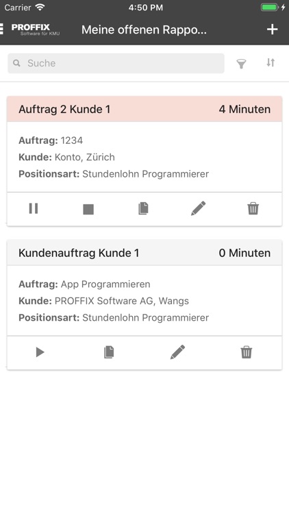 PROFFIX Leistungserfassung screenshot-3