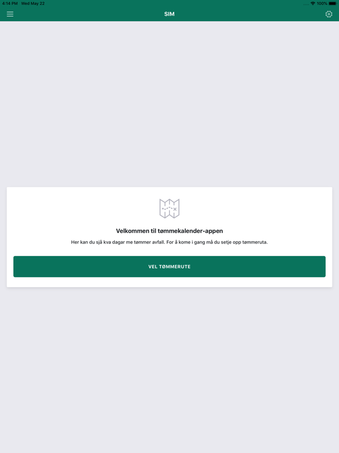 SIM - Tømmekalender