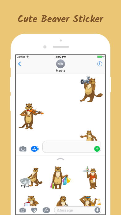Beaver Sticker Emojis screenshot 4