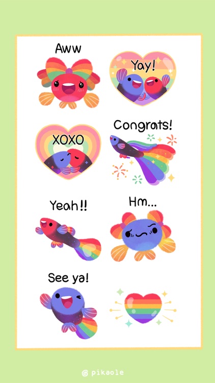 Rainbow guppy screenshot-3