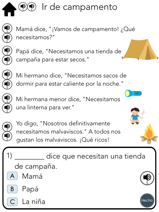 Spanish Comprehension 4