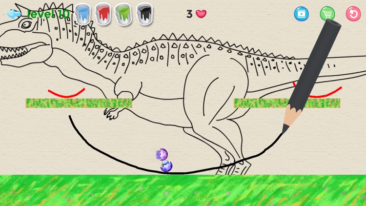 Dino line Draw - Drawing Game screenshot-4