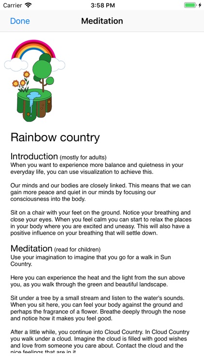 Rainbow Country - meditation