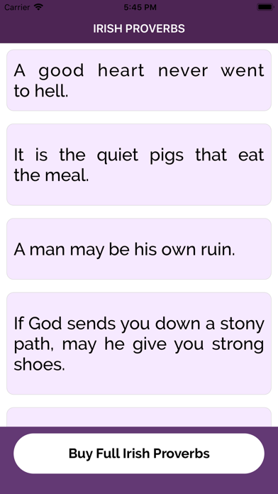 Irish Proverbs screenshot 2
