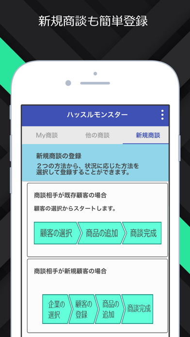 商談管理・日報管理システム「ハッスルモンスター」アプリ screenshot 3