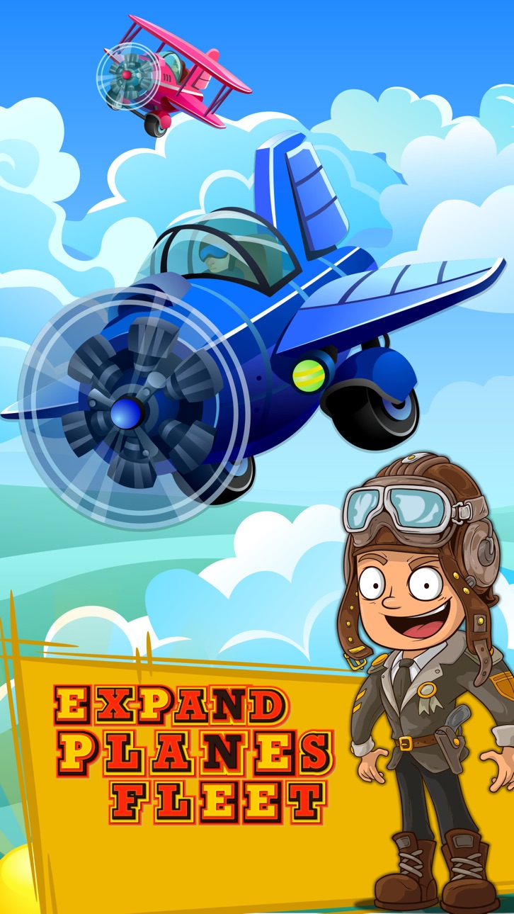 Merge Planes Go Idle Tap Mania Hack screenshot 1 - iOS game interface