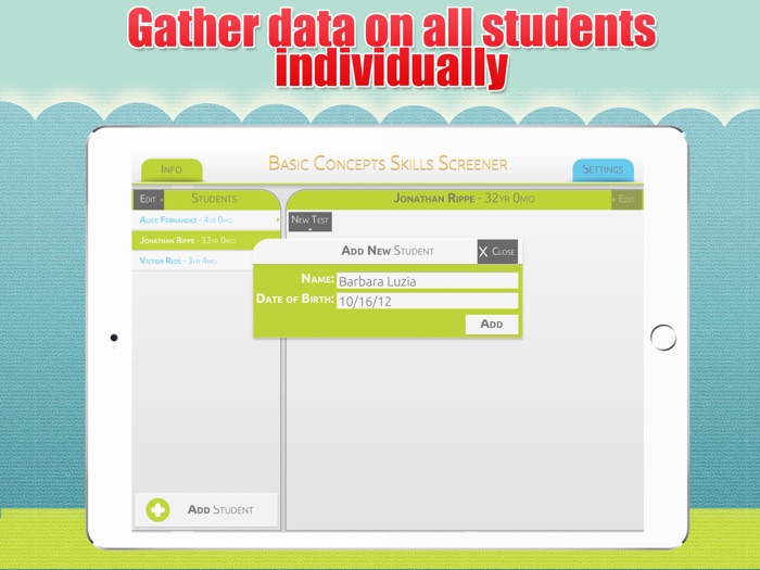 Basic Concepts Skills Screener