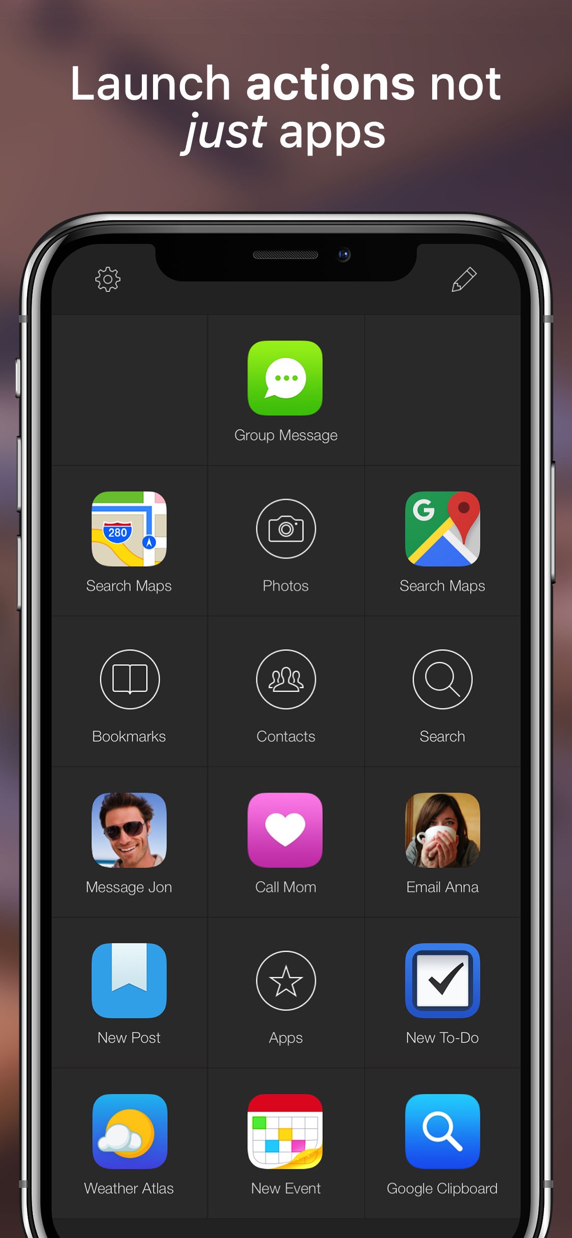 Screenshot do app Launch Center Pro
