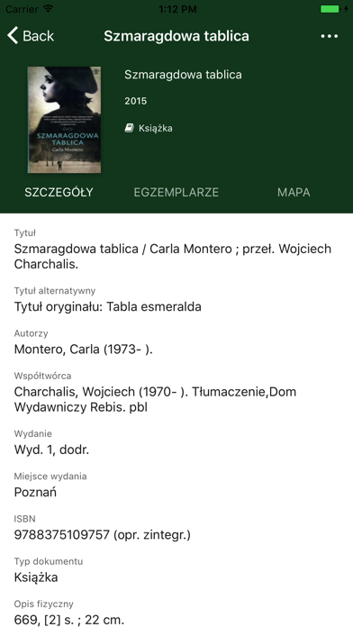 WiMBP Gorzów - mPROLIB screenshot 2