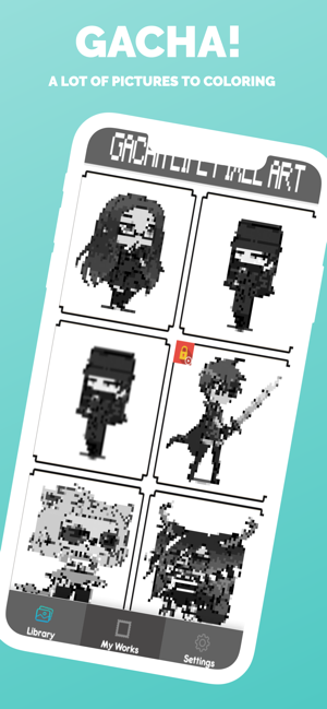 Gacha Pixel Art Coloring(圖2)-速報App