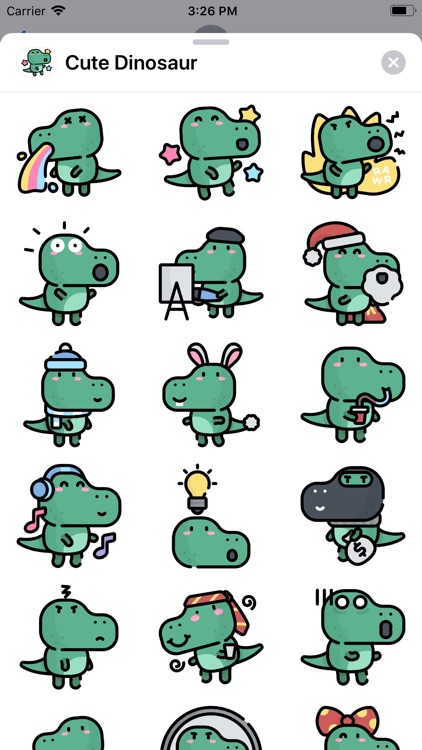 Cute Dinosaur Sticker Pack