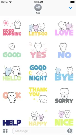 Game screenshot Animated Chat With Cute Cat apk