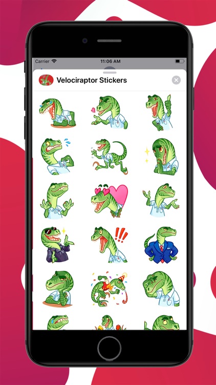 Velociraptor Stickers