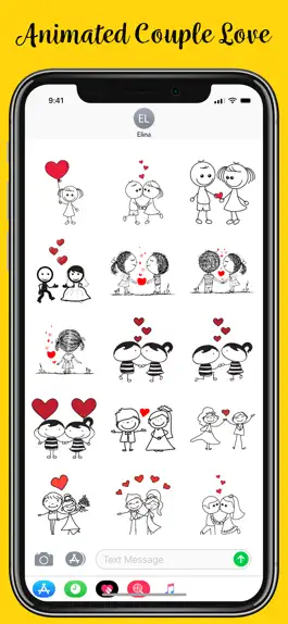 Game screenshot Animated Couple Love Stickers hack